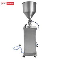 Semi-automatique piston yaourt lotion shampooing cosmétique remplissage crème sauce confiture miel bouteille pâte de tomate liquide machine de remplissage