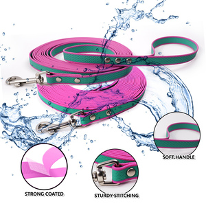 Laisse pour chien en PVC rayé, durable et imperméable, longue laisse d'entraînement pour l'appel et le camping - Product Image 1