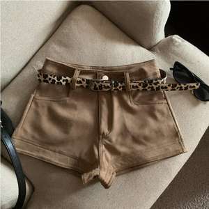 กางเกงลำลองผ้ายืดเอวสูงของผู้หญิงกางเกงขาสั้นขากางเกงขาตรงระบายอากาศได้ดีทันสมัยทรงสลิมเทรนด์ใหม่อเนกประสงค์ - Product Image 6