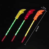 RTS Glowing Trident Sword Flash Guan Gongdao Anak senjata pasar malam mainan anak-anak