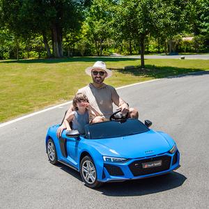 Voiture électrique pour enfants personnalisée sous licence <span class=keywords><strong>Audi</strong></span> R8 <span class=keywords><strong>Spyder</strong></span>, moteur sans balais 24V, double siège pour enfants et adultes - Product Image 4