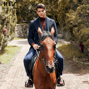 <span class=keywords><strong>Abrigo</strong></span> de Lana Cruzado de Alta Calidad para Hombre, Estilo <span class=keywords><strong>Chesterfield</strong></span> Británico, Cuello Mao, Grueso y Elegante - Product Image 5