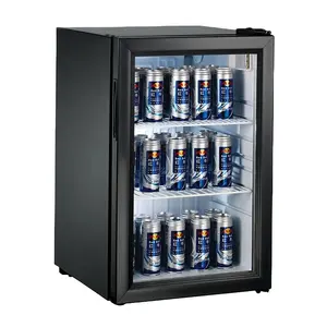 Mini refrigerador de cerveja de 98l, refrigerador de cerveja com exibição de geladeira