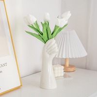 MSH Moderne Minimaliste Maison Nordique Art Humain En Céramique Ornement De Mariage Lieu Vase Décoration