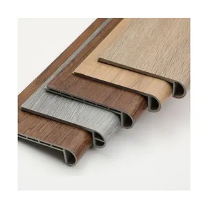 Großhandel wasserdicht OEM ODM SPC WPC Kunststoff Vinyl Treppen kante 1200*305*30mm Treppenstufen und Riser für Holz stufen für Raum