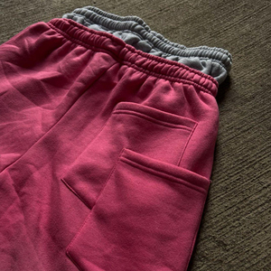 Fornitore personalizzato da <span class=keywords><strong>uomo</strong></span> a doppia vita media decapaggio di spugna sport da Jogging <span class=keywords><strong>pantaloni</strong></span> a gamba dritta antirughe color Terry francese largo - Product Image 6