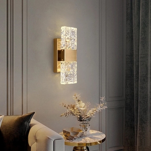 Lampada Da Parete In Cristallo STAHAD – Dorata, Design Elegante, 220V, Ideale Per Camera, Corridoio E Scale