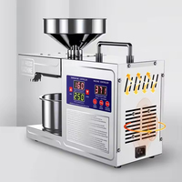 Presse à huile automatique numérique en acier inoxydable pour pressage à froid et à chaud d'olives, d'arachides, d'amandes, de noisettes et d'extraits de graines