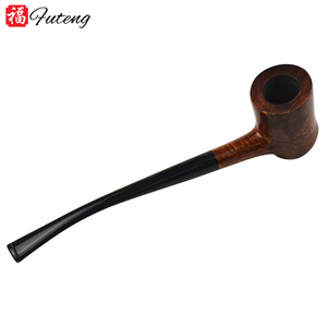 Futeng-pipa de tallo largo de alta calidad para fumar tabaco, pipa de madera con logotipo personalizado - Product Image 5