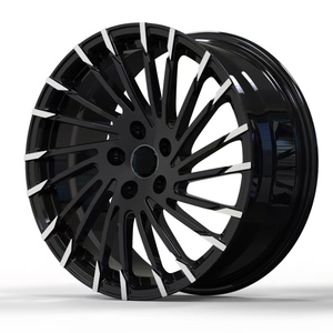 Nouvelles jantes en alliage d'aluminium forgé à rayons multiples, noir brillant, 18-22 pouces, 5x114.3, pour voitures de tourisme 19, 20, 21 - Product Image 2