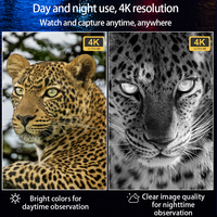 Gafas de Visión Nocturna Binoculares CZ080 de 3 Pulgadas, Distancia de Visión de 600 Metros con Luz Táctica para Observación en Exteriores y Seguridad