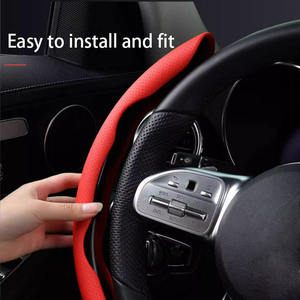 2 Fundas para <span class=keywords><strong>Volante</strong></span> de <span class=keywords><strong>Cuero</strong></span> Nappa, Ultrafinas, de Fibra Sintética, Accesorio para Auto - Product Image 5