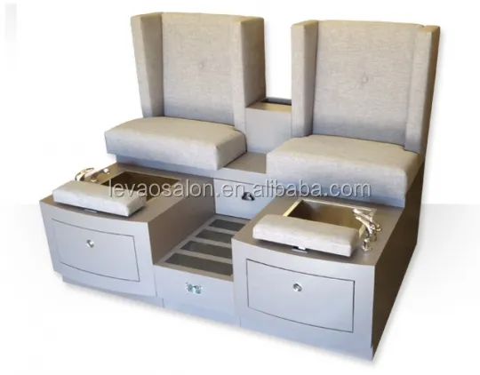 luxury double seats pedicure benches foot spa pedicure spa chair modern