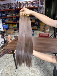 Premium Vietnamese Human Bulk <b>Hair</b> Natural Straight Raw Unprocessed Cuticle Aligned <b>Hair</b> for Wholesale Export - Product Image 6