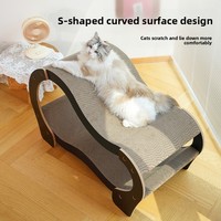 Winners Mignonnes Litières et Griffoirs pour Chat en Carton Ondulé Double Couche en Forme de S, pour Affûter les Griffes, Design Durable et Résistant aux Rayures