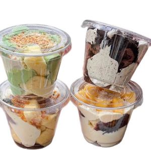Vasos Desechables de Plástico PET Transparente de 9 oz, Duraderos para Bebidas Frías, Cócteles, Smoothies, Vino, Diámetro 92 mm, para Fiestas - Product Image 5