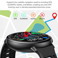 Nouvelle montre connectée GPS 1,39 pouces avec boussole, étanche IP68, multisports, cadeau pour homme et femme, GPS intégré, montre de fitness pour Android