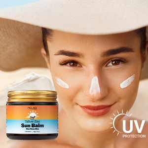 Crème solaire minérale OEM naturelle à marque privée, hydratante, au suif de bœuf nourri à l'herbe, SPF50, sans nano-oxyde de zinc - Product Image 2