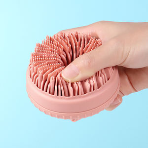 Maßgefertigte Badezimmer-Accessoires Wiederverwendbare Silikon-Bürsten mit Nachfüllsystem für Körperreinigung - Product Image 3