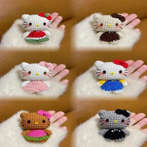 Mèo Mèo Búp Bê Đan Handmade Tự Làm Gói Chất Liệu Keychain Mặt Dây Chuyền Sợi Móc Quà Tặng Cho Người Mới Bắt Đầu - Product Image 3