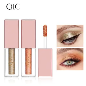 QIC อายแชโดว์เหลวแต่งหน้าอายแชโดว์แวววาวไฮไลท์กันน้ำอายแชโดว์กลิตเตอร์สีสันสดใส