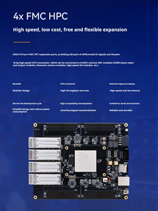 Plataforma de Comunicación de Datos de Alta Velocidad ALINX AXKU115 XCKU115 Kintex UltraScale FPGA Dev Board 40G QSFP+ Óptica 4 FMC HPC - Product Image 4