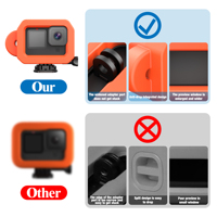 Casing Tahan Air EVA Floaty untuk Kamera GoPro Hero 13 12 11 10 9, Pelindung dengan Daya Apung Tinggi untuk Perekaman Video Olahraga Air