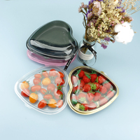 Boîte en forme de cœur avec couvercle transparent à prix compétitif Emballage cadeau gâteau au chocolat, bonbon, fraise Boîte cadeau pour la Saint-Valentin