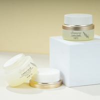 Lujo 40 100 120 ML 30 50 G Vacío Redondo Plata Cosmético Loción facial Crema Botella de vidrio Paquete de tarro con bomba de loción