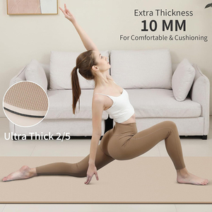 Tapis de <span class=keywords><strong>Yoga</strong></span> Écologique Pliable en TPE à Impression Personnalisée Épais avec Ligne de Position Imprimée pour Pilates, Sac Inclus, Service OEM, Imperméable et Antidérapant - Product Image 6