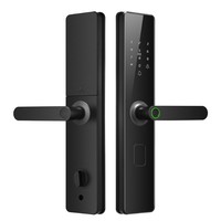 Serrure de porte intelligente antivol Tongtong TTLock, pour portes en bois et en aluminium, contrôlée par l'application Tuya, sécurité de niveau C, modèle K8, appartements