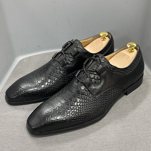 Zapatos Formales de Negocios Casuales de Cuero Genuino para Hombre, Estilo Moderno, Completos con Zapatos de Cuero para Usar en Conjunto - Product Image 3