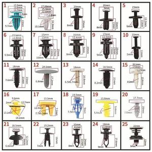 Clips y tornillos de plástico para automóviles, 26-50 tamaños, para reparación de paneles de revestimiento interior de automóviles, sujetadores de repuesto - Product Image 2
