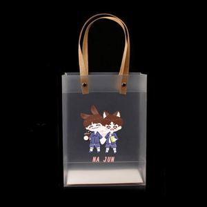 New Fashion Custom Logo Printed <b>Clear</b> Outdoor Transparent PP Shopping <b>Tote</b> <b>Bag</b> Rope Handle - Product Image 6