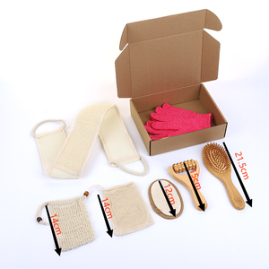 Prodotti Naturali ed Ecologici per il Bagno e la Cura del Corpo con Sacchetto per Sapone, Spazzola per Capelli in Legno, Massaggiatore Corpo, Spugna Loofah, Guanto da Bagno - Product Image 3