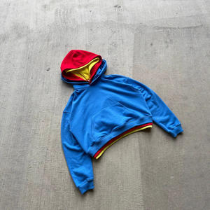 เสื้อสวมหัวเฮฟวี่เวทโอเวอร์ไซส์มีฮู้ดสามชั้นมีหลายสีเสื้อครอปแบบสามชั้นกำหนดเองได้ทั้งชายและหญิง - Product Image 2