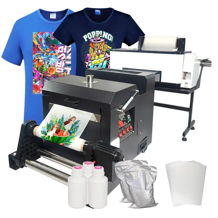 Hochwertige DTF-Pet-Folie 30 cm 33 cm 60 cm Rollen Pet-Folie Textil Wärmeübertragung DTF-Folie für Epson XP600 I3200 4720 DTF-Drucker