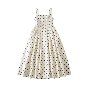 Robe élégante à pois vintage américaine pour femmes, robe de soirée sexy et élégante pour la plage, robe décontractée Vestidos <span class=keywords><strong>3580</strong></span> - Product Image 5