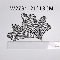 Dentelle soluble à l'eau pour broderie de cils, motif pois, fleur creuse, style chinois, pour bricolage et mariage