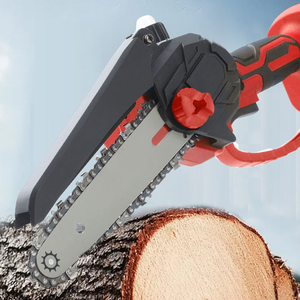 <span class=keywords><strong>Mini</strong></span> tronçonneuse électrique, tronçonneuse portative de 4 et 6 pouces avec lubrification automatique et verrou de sécurité, tronçonneuse pour jardin, bois, coupe d'arbres - Product Image 4