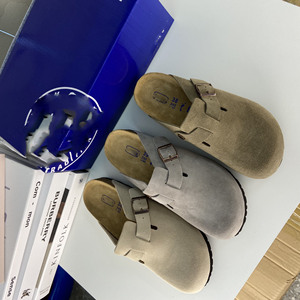 Best Quality Birkentocks Germany Outdoor Flat Sandal <strong>Mule</strong> <strong>Clog</strong> Leather Suede Cork Foot Bed Solid <strong>Clog</strong> Birkentocks - Product Image 3