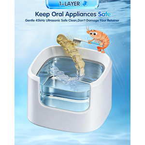 Nuevo Producto Limpiador Dental Ultrasónico Multifuncional de 320 ml con 5 Modos y Luz UV para Retenedores y Protectores Bucales Nocturnos - Product Image 5
