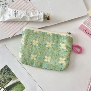 กระเป๋าใส่เหรียญแบบพกพาสำหรับผู้หญิง กระเป๋าใส่อุปกรณ์อาบน้ำสำหรับเดินทางสำหรับใส่ลิปสติก เอกสาร และของชิ้นเล็กๆ - Product Image 1