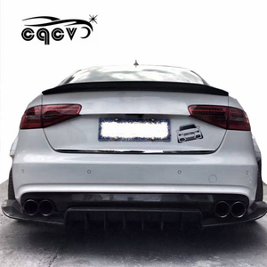 Kit carrozzeria per Audi A4 ampio parafango in fibra di carbonio in materiale anteriore labbro posteriore diffusore minigonne laterali posteriore Spoiler ricambi Auto Tunning - Product Image 2