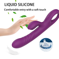 Y.Love Vibrateur Lapin en Silicone Liquide de Qualité Alimentaire pour Point G et Vagin, Jouets Sexuels pour Femmes, Articles Intimes Féminins, Prix de Gros Usine, OEM