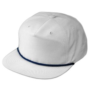 Sombreros de nailon con Cierre trasero para <span class=keywords><strong>hombre</strong></span>, gorra personalizada de 5 paneles, sin estructura, reciclada, con cuerda, color blanco - Product Image 3