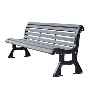 Panchina Urbana in Composito <span class=keywords><strong>Legno</strong></span>-Plastica per Arredo Urbano, Seduta per Parchi Pubblici e Giardini - Product Image 5