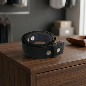 Genuine Leather <b>Belt</b> <b>Black</b> Color Premium Quality Product - Product Image 3