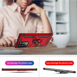 Coque de protection antichoc pour Samsung Galaxy S24 S23 S22 Ultra S21 <span class=keywords><strong>S20</strong></span> <span class=keywords><strong>FE</strong></span> S10 S9 S8 Plus Note 20 10 <span class=keywords><strong>5G</strong></span> avec anneau métallique - Product Image 6