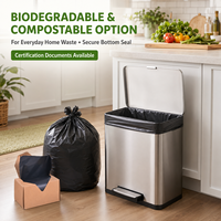 Sacs poubelles personnalisés extra résistants, grands, à fermeture hermétique, opaques, pour cuisine, OEM ODM, marque privée, recyclables